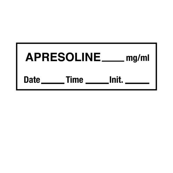 Tape, Apresoline 1/2" x 500" White w/Black